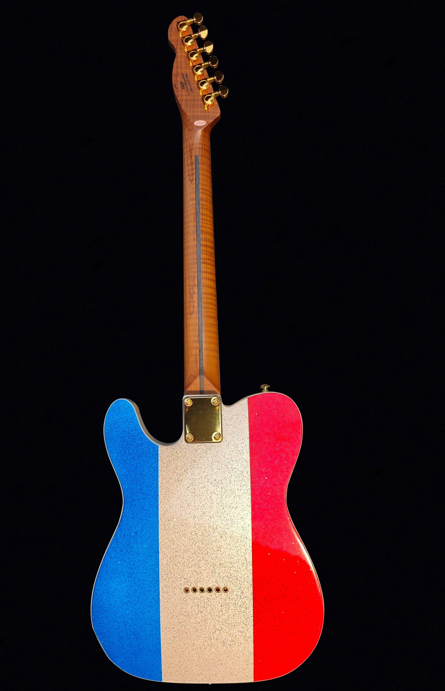 New Firefly FFTL Classic Model Electric Guitar (Red/Silver/Blue Stripes Color)