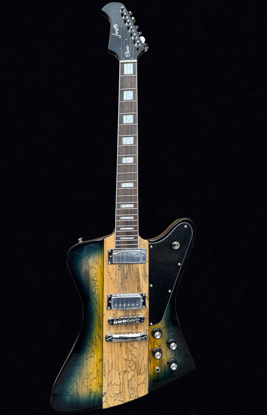 NEW Firefly FFDB Electric Guitar (Blue Spalted Color)