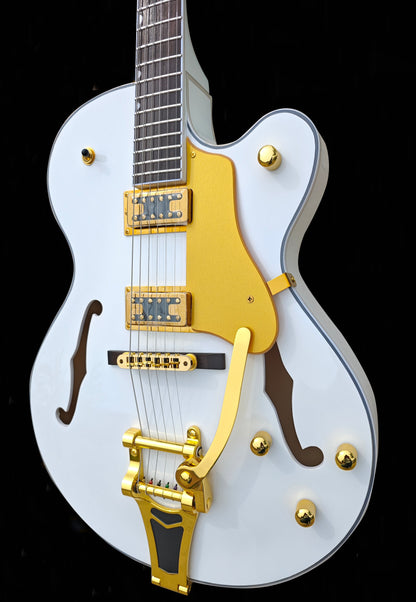 Firefly Full Hollow Body Guitar(White Color)
