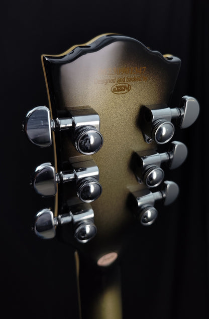 NEW Firefly FFSP CUSTOM ELECTRIC GUITARS ROLLER BRIDGE (Vintage Silver BURST) Tiger Queen